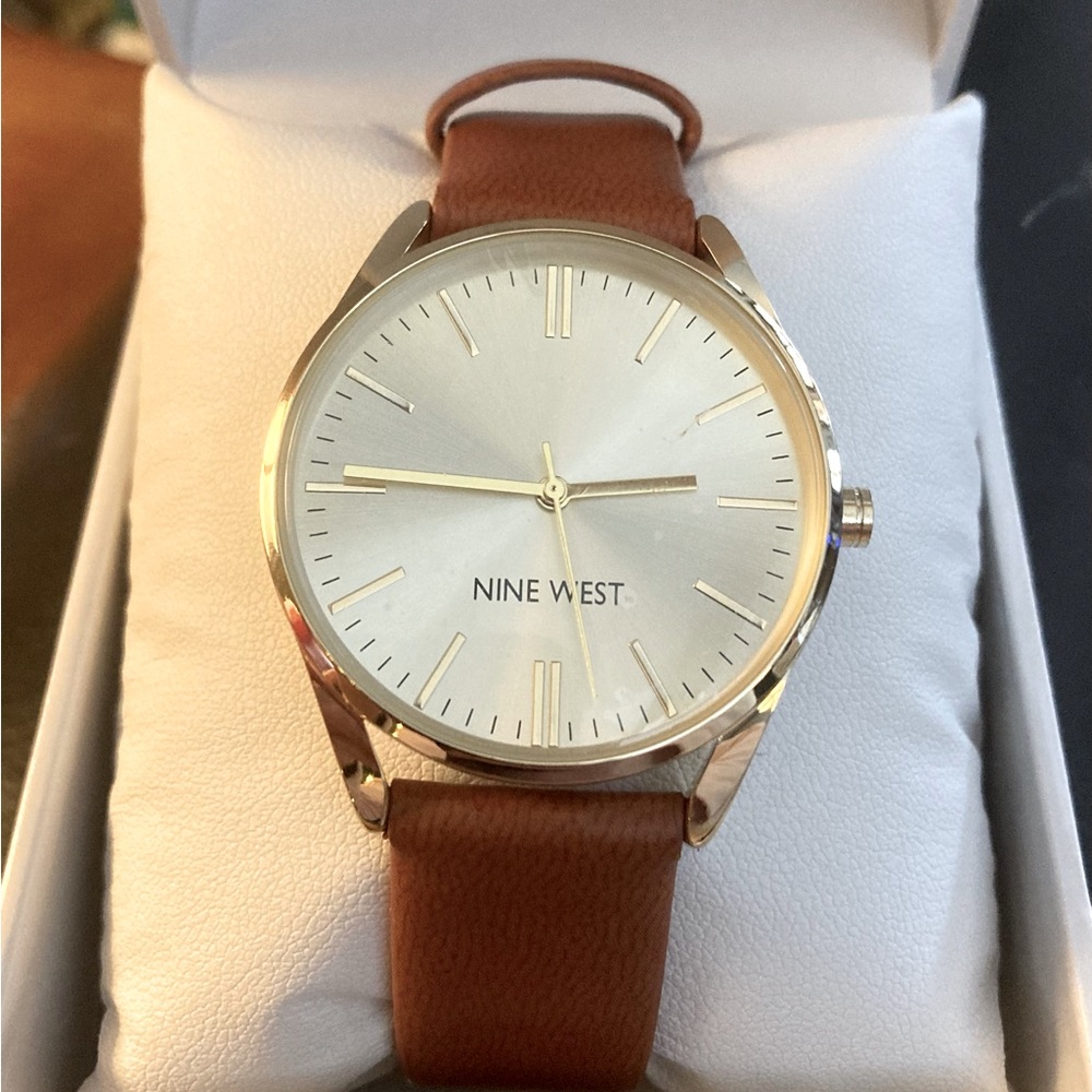Nine West Gold and Brown Watch - New with tags